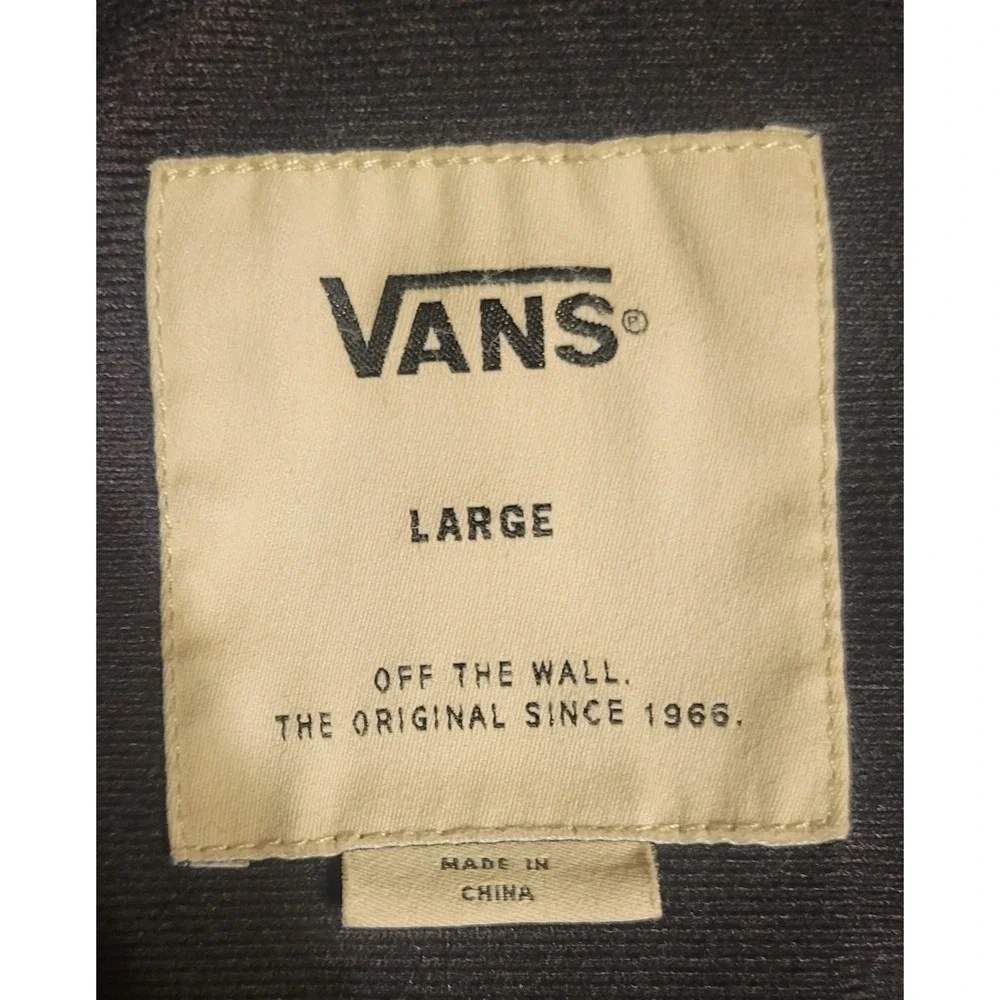 VANS OFF THE WALL SKATE SKATER WINDBREAKER JACKET Sz Mens Large Purple